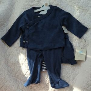Navy Baby Outfit Set